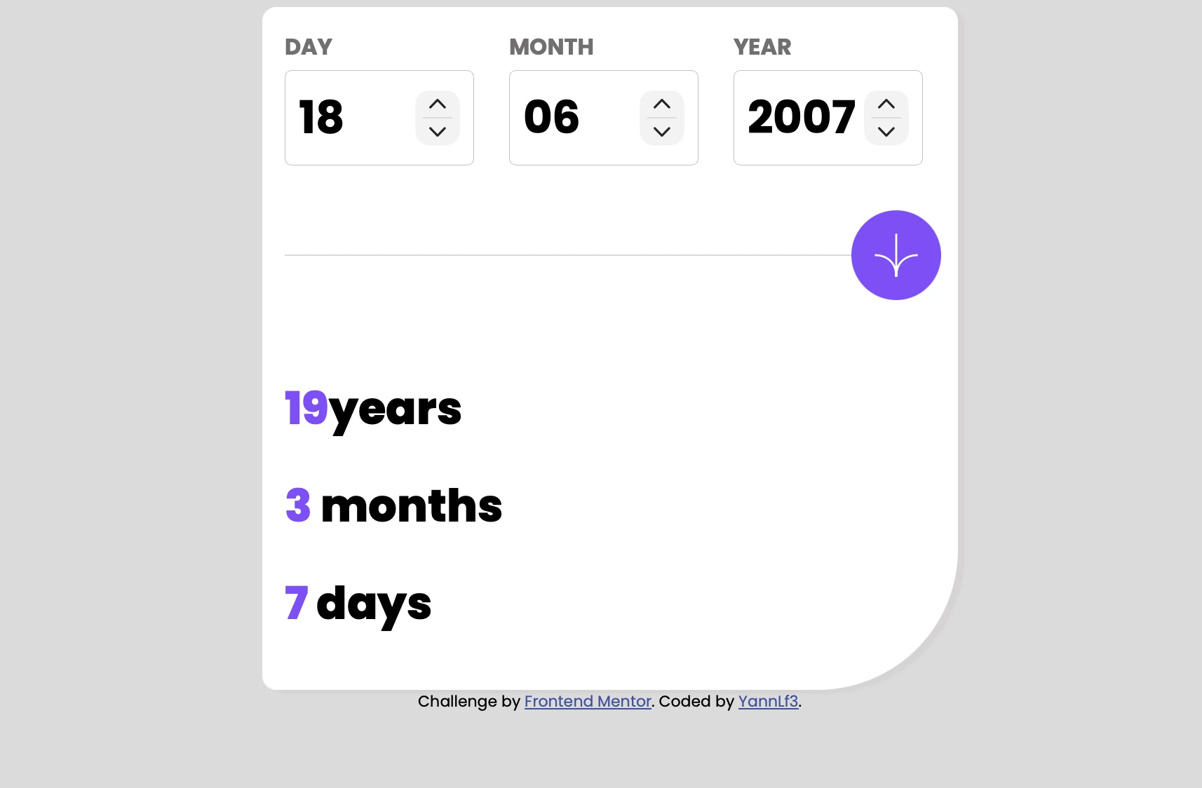 App calculator age